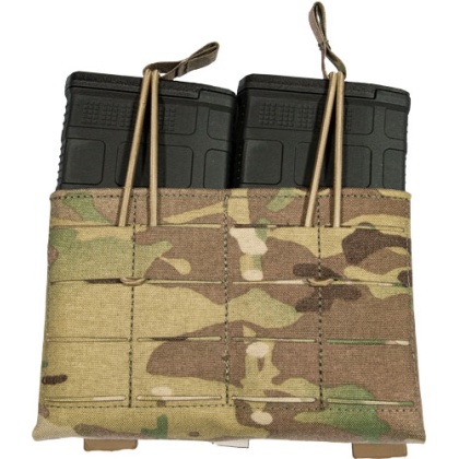 GREY GHOST GEAR DOUBLE 7.62 MAG POUCH LAMINATE MULTICAM