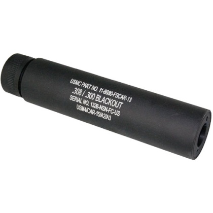 GUNTEC AR10 SLIP OVER FAKE SUPPRESSOR BLACK