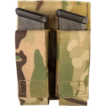 GREY GHOST DOUBLE PISTOL MAGNA MAG POUCH LAMINATE MULTICAM