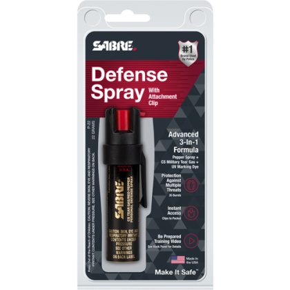 SABRE 3-N-1 SPRAY POCKET UNIT W/CLIP 22GR