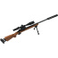 RW MINIS NON FIRING CAST M24 SNIPER 1:5 SCALE REPLICA