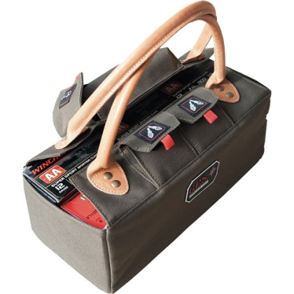GPS SHOTGUN SHELL TOTE HOLDS 6 12 GA. BOXES OLIVE GREEN