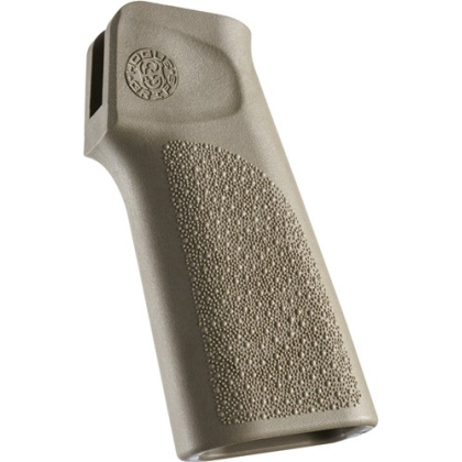HOGUE AR15 15 DEGREE VERTICAL POLYMER NO FINGER GROOVES FDE