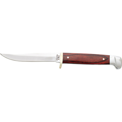 BEAR & SON ROSEWOOD SMALL HUNTER 3" W/LEATHER SHEATH USA