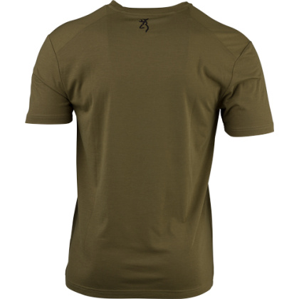 BROWNING SS PERF CAMP SHIRT WHITETAIL LOGO GREEN X-LARGE*