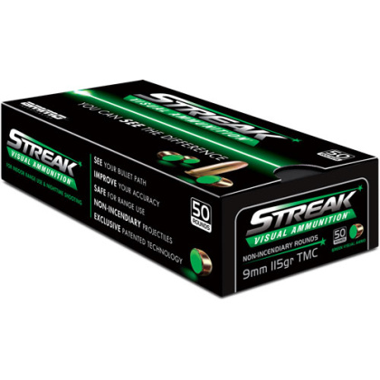 AMMO INC 9MM LUGER 115GR TMC GREEN STREAK 50RD 20BX/CS