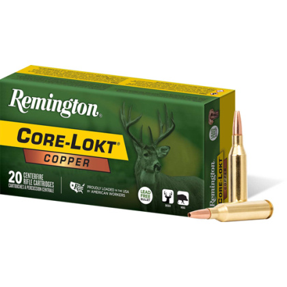 REMINGTON 270 WIN 130GR COPPER CORE-LOKT HP 20RD 10BX/CS