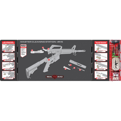 REAL AVID MASTER CLEANING STAT AR-15 CLEANING KIT & MAT
