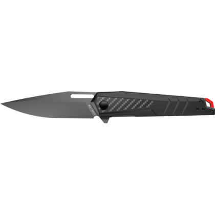 REAL AVID RAV-5 KNIFE ASSISTED FOLDING 3.4" BLD BLACK ALUM.