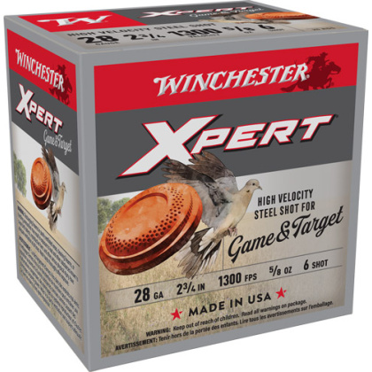 WINCHESTER XPERT STEEL 28GA 2.75" 5/8OZ #6 25RD 10BX/CS