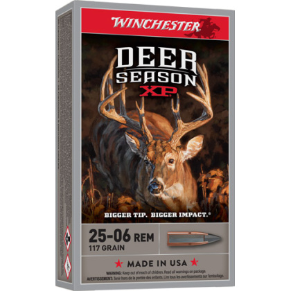 WINCHESTER DEER XP 25-06 REM 117GR EXTREME PT 20RD 10BX/CS