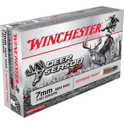 WINCHESTER DEER XP 7MM REM MAG 140GR EXTREME PT 20RD 10BX/CS
