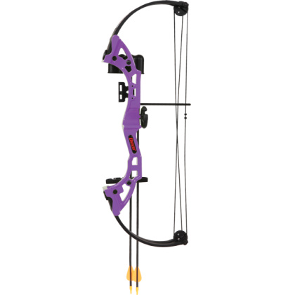 BEAR ARCHERY YOUTH COMPOUND BOW BRAVE RH PURPLE AGE 8+