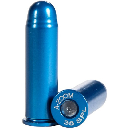 A-ZOOM METAL SNAP CAP BLUE .38 SPECIAL 12-PACK