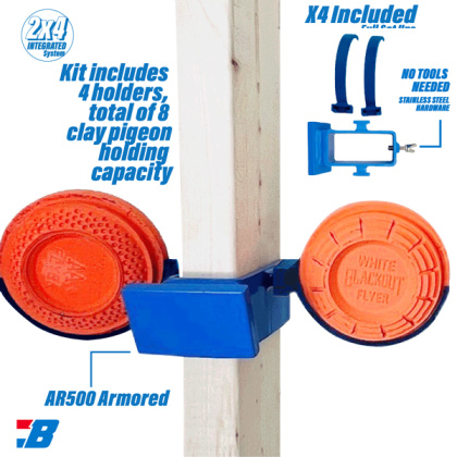 BASH TARGET STEEL TARGET STND CLAY PIGEON HOLDER FOR 2X4