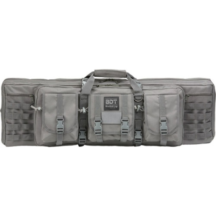 BULLDOG 37" 2 GUN TACTICAL CSE 3 LARGE ACCESSORY POCKETS GREY