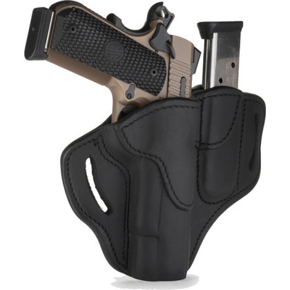 1791 BH1 BELT HOLTR W/ MAG HLD MULT-FIT RH 1911 FRM 4-5" BLK