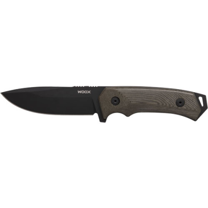 WOOX KNIFE ROCK 62 FIXED BLADE 4.25" BLACK MICARTA PLAIN HND!