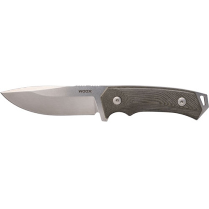 WOOX KNIFE ROCK 62 FIXED BLADE 4.25" GREY MICARTA PLAIN HNDL!