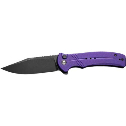 CIVIVI KNIFE COGENT 3.47" PURPLE G10/BLACK STONEWASHED