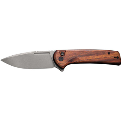 CIVIVI KNIFE CONSPIRATOR 3.48" CUIBOURTIA WOOD/GRY STONEWASH