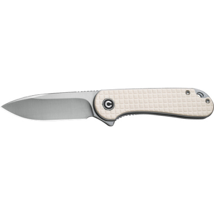 CIVIVI KNIFE ELEMENTUM 2.96" IVORY G10/SATIN D2 LINER LOCK