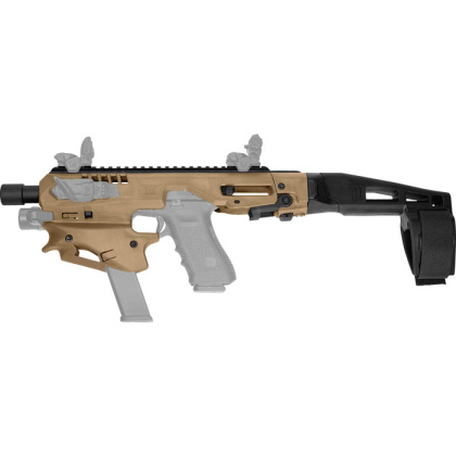 CAA MCK MICRO CONVERSION KIT FOR GLOCK 9/40 BRACE TAN/FDE