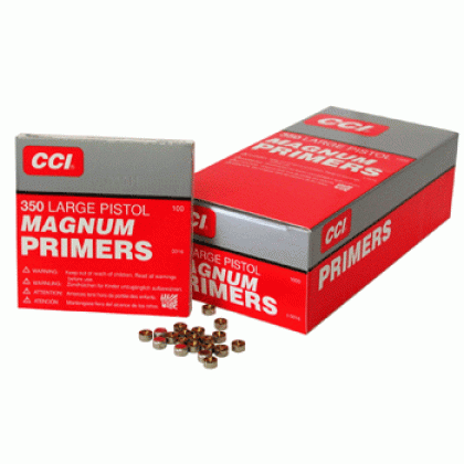 CCI PRIMERS 350 LARGE PISTOL MAGNUM 5000 PACK CASE