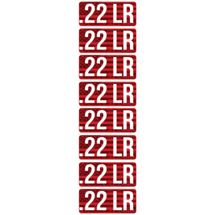 MTM AMMO CALIBER LABELS 22LR 8-PACK