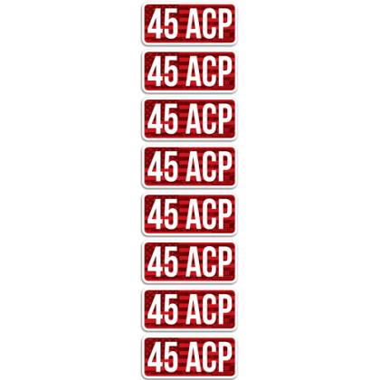 MTM AMMO CALIBER LABELS 45ACP 8-PACK