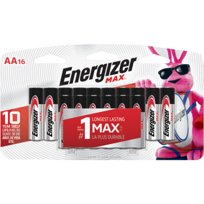 ENERGIZER MAX BATTERIES AA 16-PACK