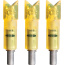 LUMENOK LIGHTED NOCK XBOW HD ORANGE CRESCENT EASTON 3PK
