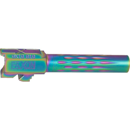 FAXON FITS GLOCK 19 BARREL 9MM FLAME FLUTED NON THREADED CHAM