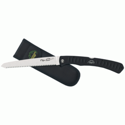 OUTDOOR EDGE FLIP N'SAW 7" S/S BLACK W/NYLON SHEATH