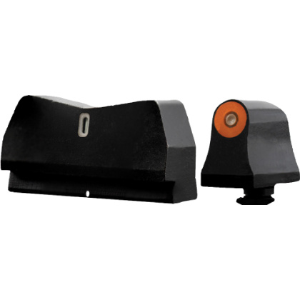 XS DXT2 BIG DOT TRITIUM ORANGE FOR GLOCK 17-38 SUPP HGHT SET
