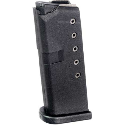 PRO MAG MAGAZINE FOR GLOCK 42 380ACP 6RD BLACK POLYMER