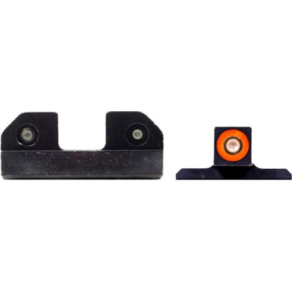 XS R3D FOR GLOCK 42/43/43X/48 3-DOT ORANGE TRITIUM SET