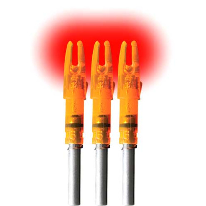 LUMENOK LIGHTED NOCK GT-SERIES HD ORANGE 3PK
