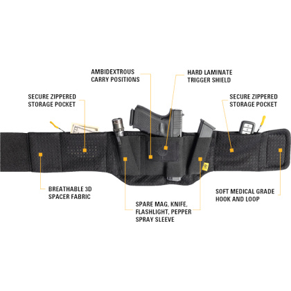 MFT BELLY BAND HOLSTER FIT 26" TO 52" WAIST SIZE