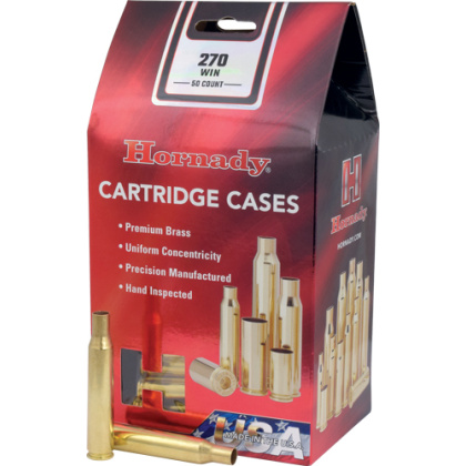 HORNADY UNPRIMED CASES 270 WIN 50 PACK 5PK/CS