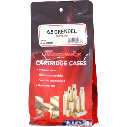 HORNADY UNPRIMED CASES 6.5 GRENDEL 50 PACK 5PK/CS