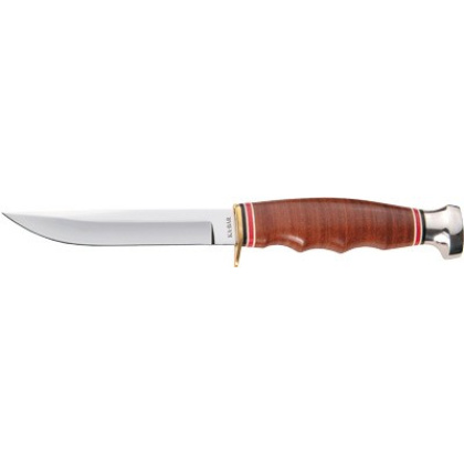 KA-BAR HUNTER 4" W/LEATHER SHEATH