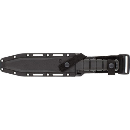 KA-BAR FIGHTER KNIFE 8" STRAIGHT EDGE W/PLASTIC SHEATH