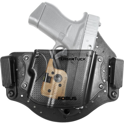 FOBUS HOLSTER UNIVERSAL IWB SINGLE STACK S-COMPACT W/LASER