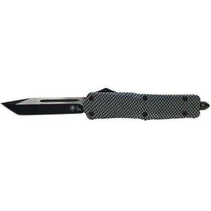 TEMPLAR KNIFE LARGE OTF CARBON FIBER 3.5" BLACK TANTO
