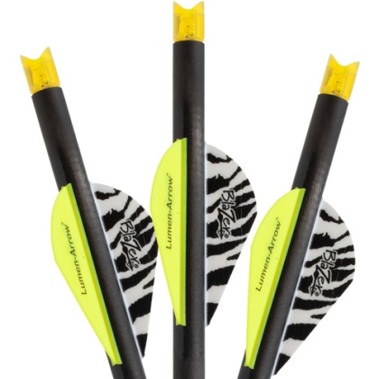 LUMENOK XBOW ARROW 20" CARBON HD ORANGE CRESCENT NOCK 3PK