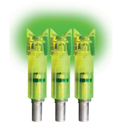 LUMENOK LIGHTED NOCK XBOW GRN CRESCENT EASTON CARBON 3PK