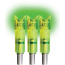 LUMENOK LIGHTED NOCK XBOW GRN CRESCENT EASTON CARBON 3PK