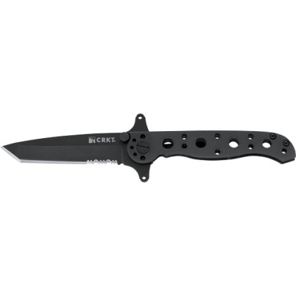 CRKT M16-10KSF 2.94" HALF SERRATED BLACK TANTO BLADE