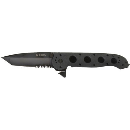 CRKT M16-14ZLEK 3.75" HALF SERRATED BLACK TANTO BLADE